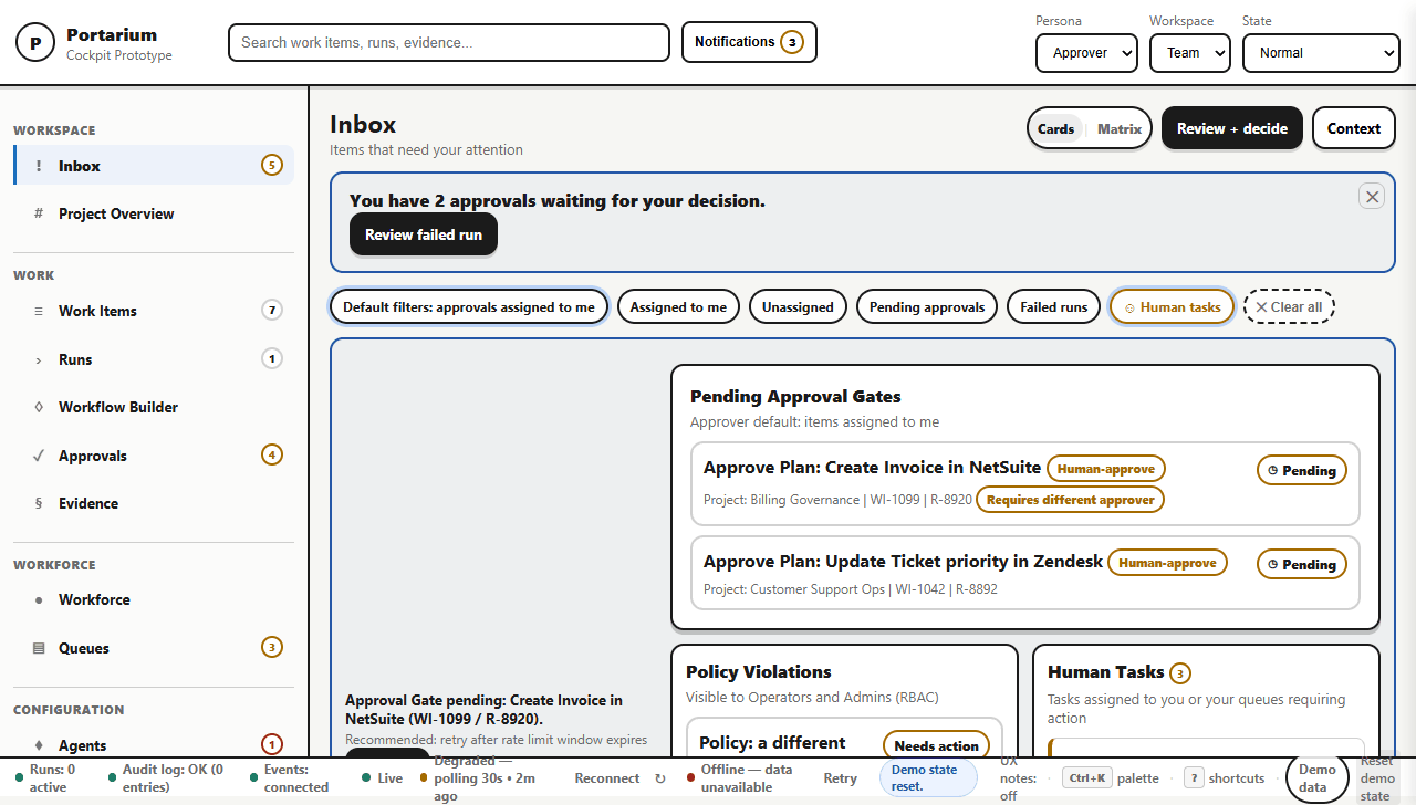 Approvals v2 demo showcase