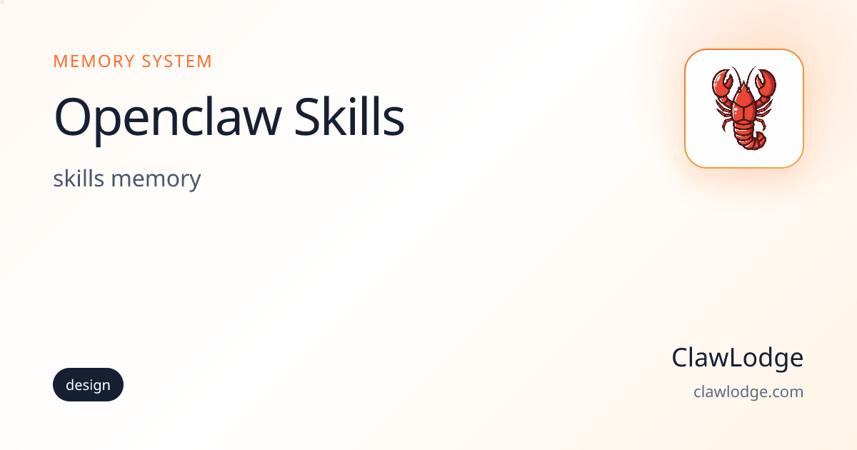 Openclaw Skills - OpenClaw Memory Setup | ClawLodge